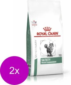 Royal Canin Veterinary Diet Satiety Weight Management – Kattenvoer – 2 X 6 Kg