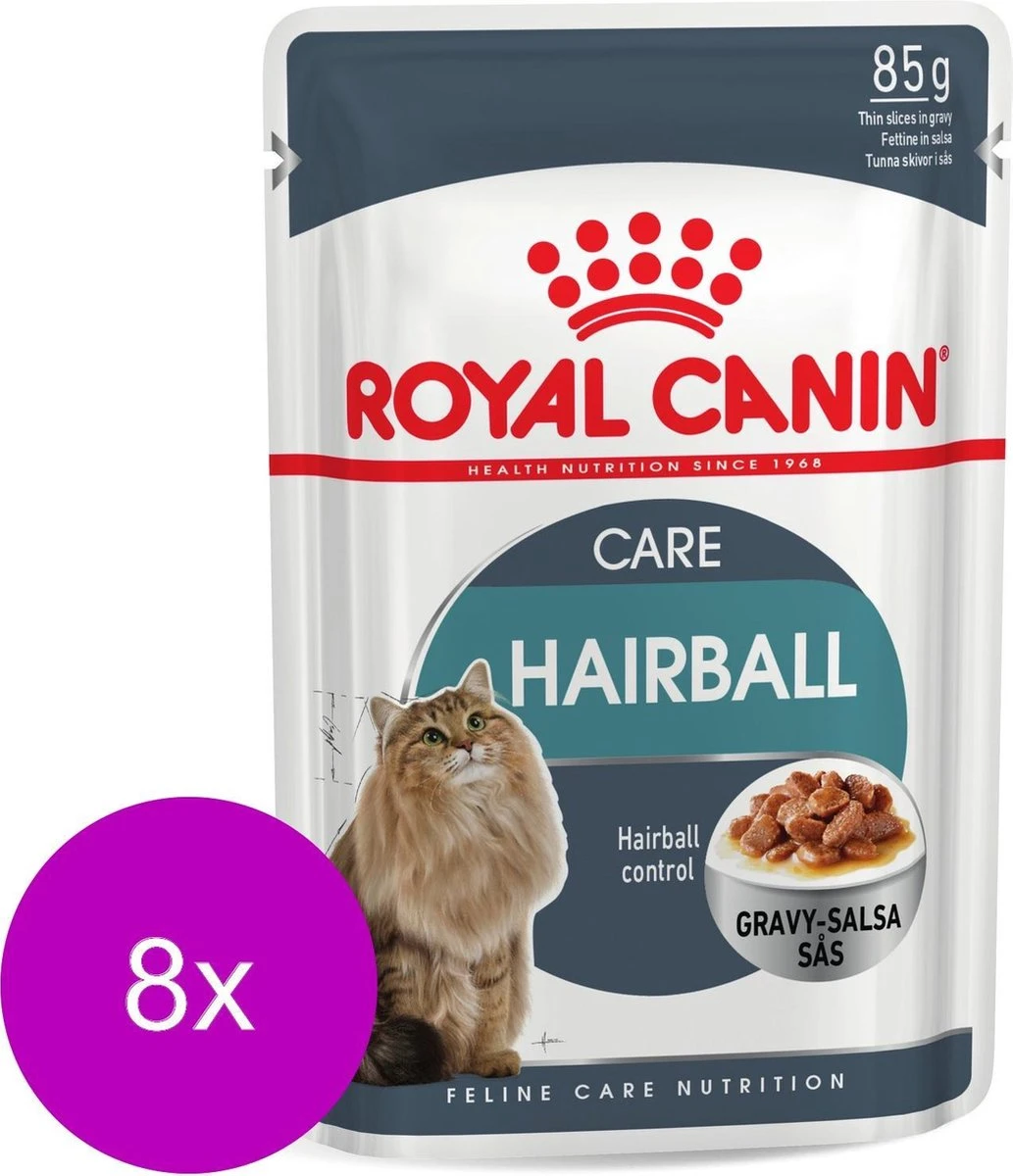 Royal Canin Hairball Care In Gravy โ Kattenvoer โ 8 X 12ร85 G