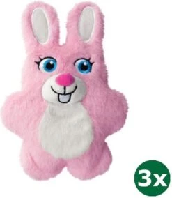 Kong Snuzzl Kiddos Konijn 3x 19,5x14x5,5 Cm