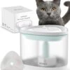 PETALO® Drinkfontein – Hond/Kat – 2.5 Liter- Incl. Filter En Cleaning Tool – Waterfontein Kat – Kattenfontein – Drinkfontein Kat – Fluisterstil – Poezen Fontein – Dieren Drinkbakken –