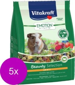 Vitakraft Emotion Beauty Selection Adult Cavia – Caviavoer – 5 X 1.5 Kg