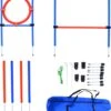 Honden Agility Set – 23-delig – Agility Voor De Hond – Agility – Honden Parcours – Honden Training – Rood/Blauw