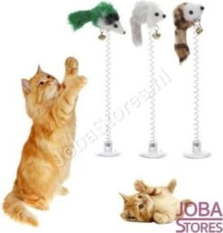 Katten Speelgoed Muisjes Met Zuignap (3 Stuks)