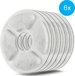 Auronic Drinkfontein Filters – 6 Stuks – 3-Laags – Voor Auronic Drinkfontein AU1362 En AU3163