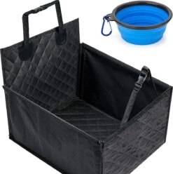 Smartpeas® Honden Autostoel Voor De Achterbank – 60X53X35cm – Met Glasvezel Bevestiging