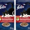 2x Felix Sensations Droog Countryside – Kattenvoer – 4kg