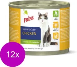 Prins Naturecare Cat Kip – Kattenvoer – 12 X 200 G