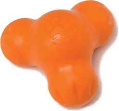 West Paw Tux Zogoflex – Extra Sterk & Vulbaar Speeltje Voor Honden – Kleur: Oranje, Maat: Large