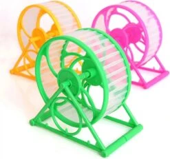 Hamster Loopwiel – Hamsterwiel – Hamsterrad – Hamstermolen – Knaagdier Speelgoed – Trainingsmolen Voor Knaagdieren – 14 Centimeter