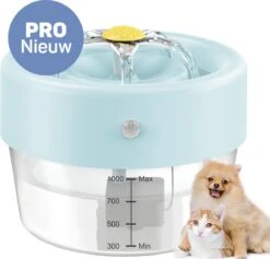 Vulpes Goods® Pets – Drinkfontein Voor Kat & Hond – Draadloze Kattenfontein – Waterbak En Waterfontein Kat – Oplaadbaar, Draagbaar & Draadloos – Drinkbak Hond – Anti Knoei – PRO Versie – Mint