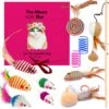 Allerion Kattenspeelgoed Gift Set – Katten Speeltjes Intelligentie – 12 Verschillende Speeltjes – In Cadeauverpakking