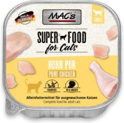 Mac’s Kattenvoer Kuipje 99% Vlees – Kip 8 X 100g