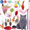 PietyPet Kitty Kattenspeelgoed, Kattenspeelgoed Voor Katten, 18 Stuks