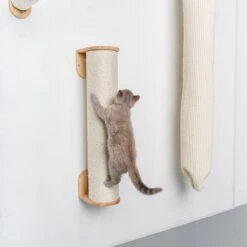 RHRQuality Wandmeubel Wandmontage Klimmuur Kat 73 X 15cm Sisalpaal XXL Wand Muur Krabpaal Katten Muurbevestiging