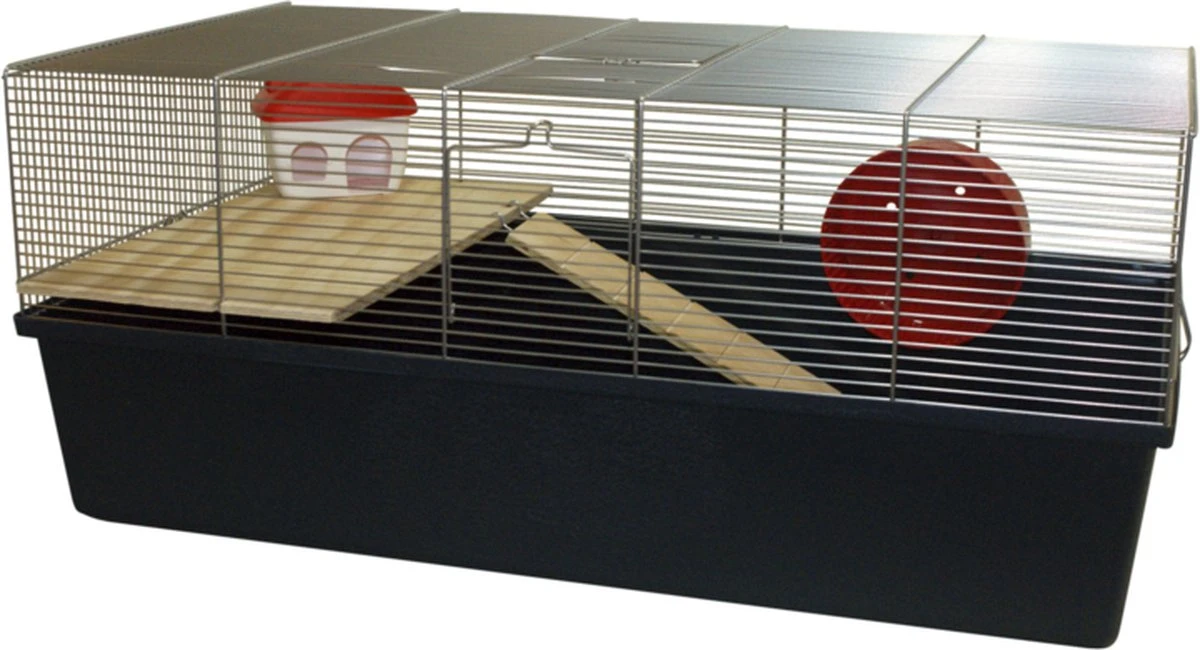 Hamster Kooi -chroom/donker Blauw