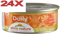 Almo Nature Dailymenu – Kattenvoer Blik – Mousse Kalkoen – 24x85gr