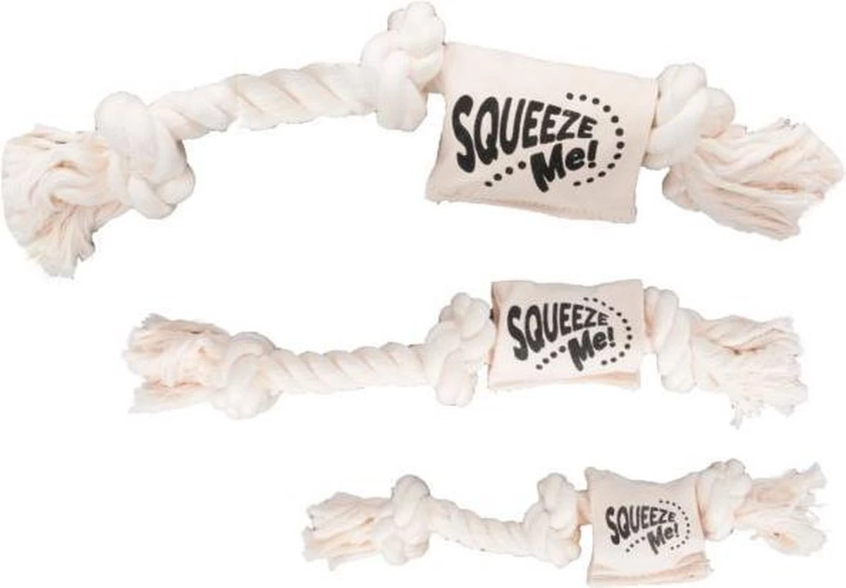 Flamingo Karlie Speelgoedtouw Voor Hond Met Piepgeluid 35 Cm