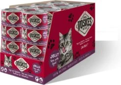 Voskes Kattenvoer Nat Tonijn Met Pijlinktvis – 24x 85gr – Voordeelverpakking