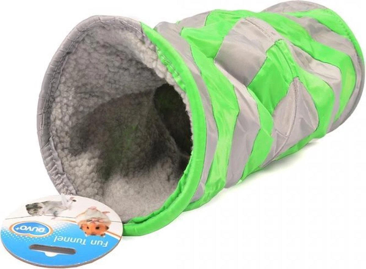 Duvo+ Play Tunnel Groen/grijs 35cm