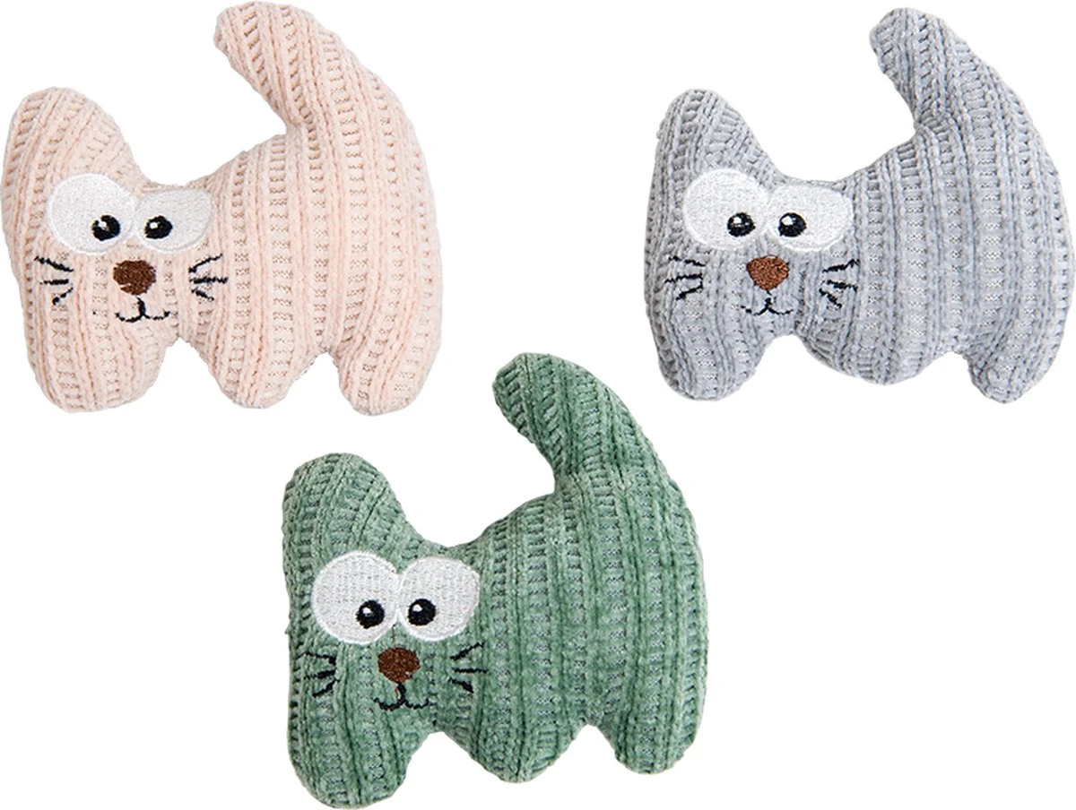 Jack And Vanilla β PURRL Kattenspeelgoed β Kat Met Kattenkruid β Kleur: Assorti -12 Cm β 1 Stuk