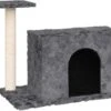 La Dolce Vita – Kattenmeubel Met Sisal Krabpale 51 Cm Donkergrijs