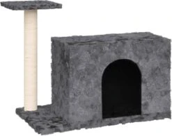 La Dolce Vita – Kattenmeubel Met Sisal Krabpale 51 Cm Donkergrijs