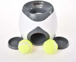Hondenspeelgoed – Met Voer / Beloning Systeem – Honden Speelgoed Intelligentie – Inclusief 2 Tennisballen + Voerschep