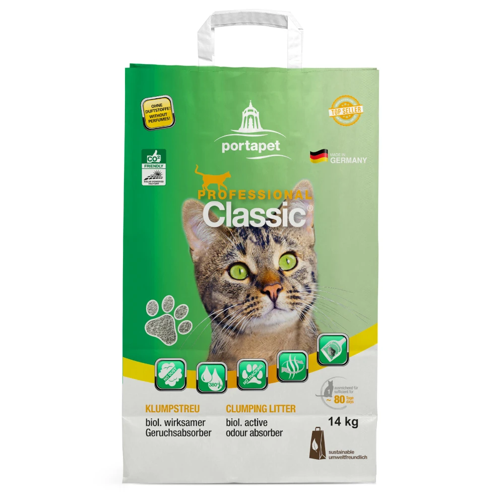 Professional Classic Kattenbakvulling Met Geurabsorberend Middel – 14 Kg