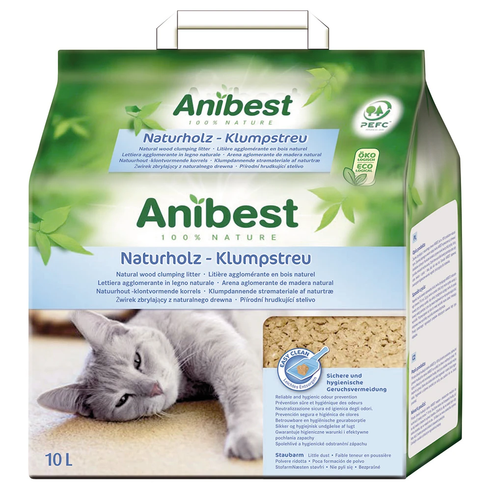 2×10 L (ca. 4,3 Kg) Anibest Kattenbakvulling