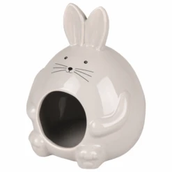 Flamingo Hamsterhuis Hopper – Kooi Accessoire – 11.5×11.5×14 Cm Grijs