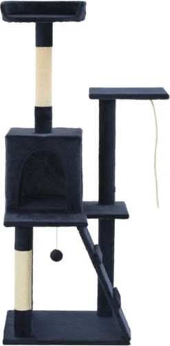 VidaXL Kattenkrabpaal Met Sisal Krabpalen 120 Cm Donkerblauw