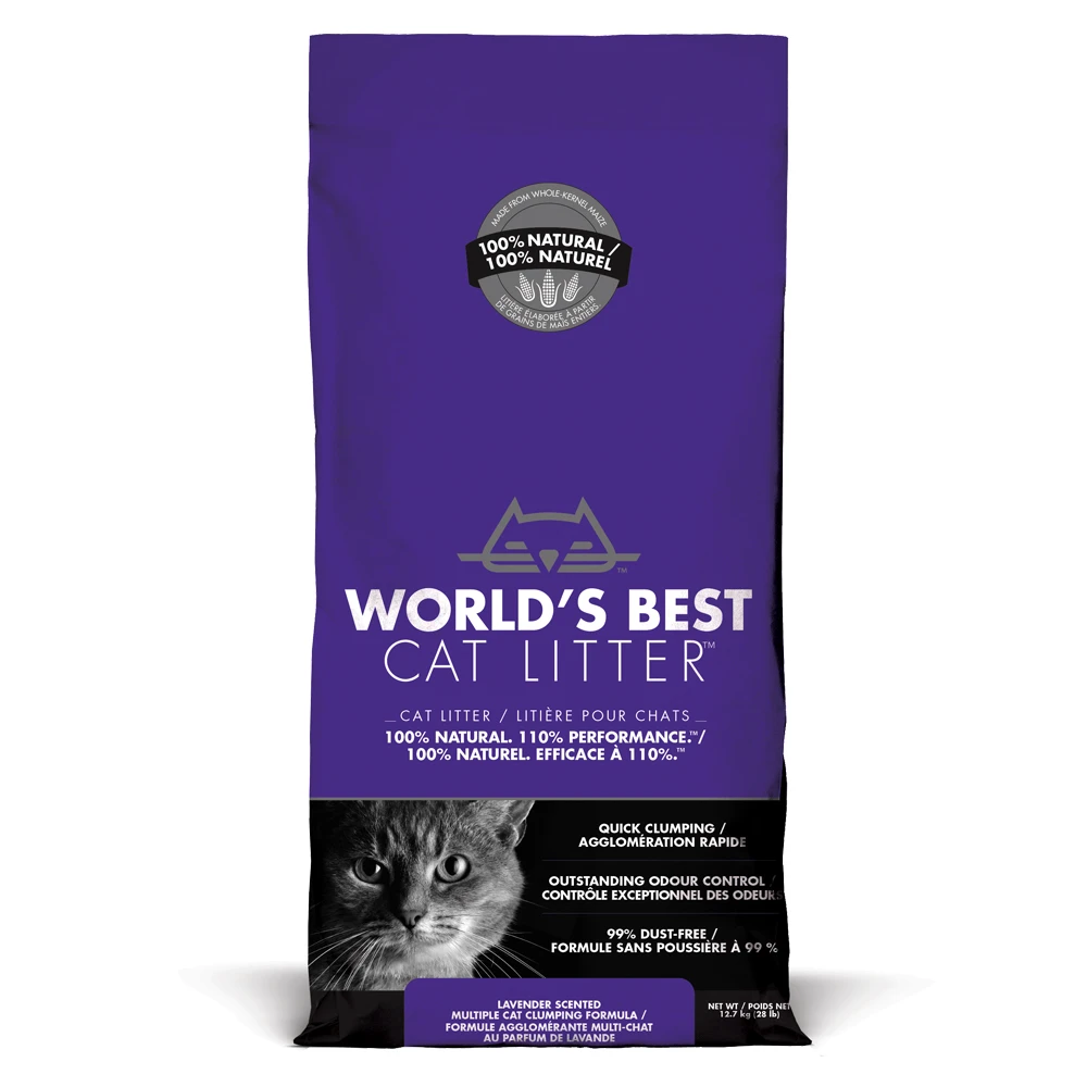 12,7kg Lavendelgeur World’s Best Kattenbakzand