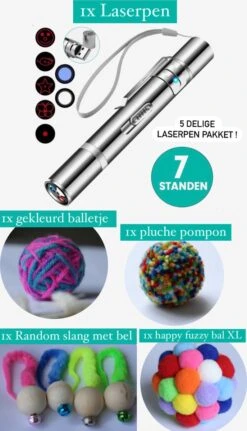 Laserpen Met 7 Verschillende Standen + Speelgoed Set / Laserpen / Laserpointer / Laserpen Kat