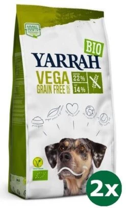 2×2 Kg Yarrah Dog Biologische Brokken Vega Ultra Sensitive Graanvrij Hondenvoer NL-BIO-01
