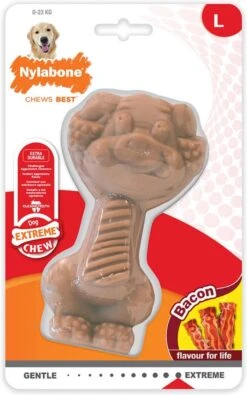 Nylabone Extreme Chew Pig Bacon – Hondenspeelgoed – Large Voor Honden Tot 23kg