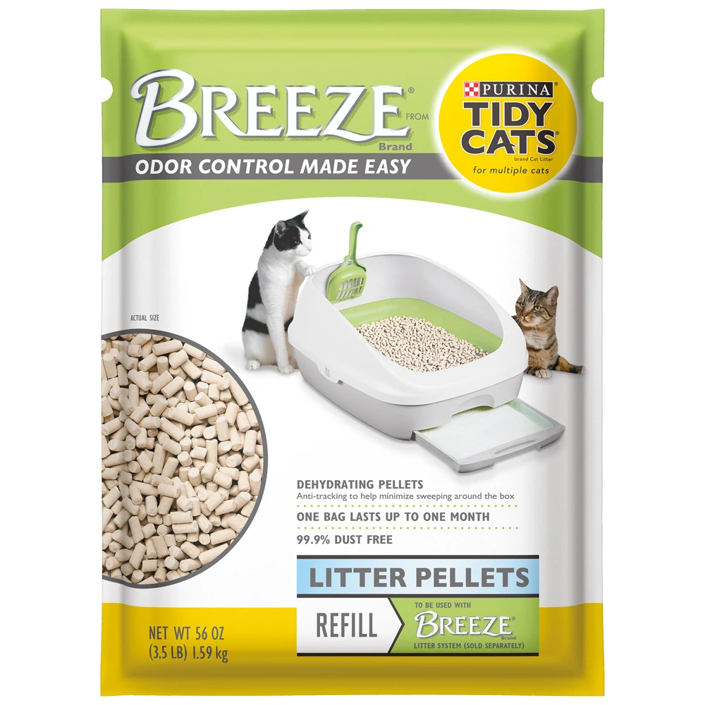 Tidy Cats Breeze Pellets Kattenbakvulling Dubbelpak: 2 X 1,59 Kg