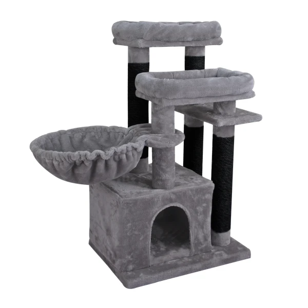 Adori Krabpaal Marble β Krabpalen β 55x40x96 Cm Grijs Zwart