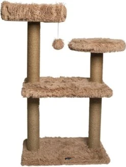 Krabpaal Voor Katten Gloria Níger 110 X 40 X 86 Cm Boomstructuur Beige