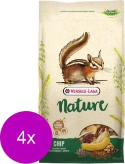 Versele-Laga Nature Chip Eekhoorntjes – Knaagdierenvoer – 4 X 700 G