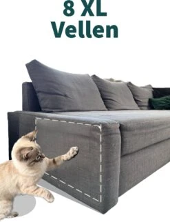 Anti Krab Katten – Krabpaal – Meubelbescherming – 8 XL Vellen – Enkelzijdig Klevend – Transparant