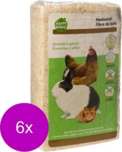 Happy Home Houtvezel – Bodembedekking – 6 X 2.5 Kg