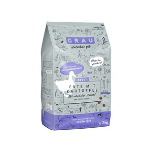 Grau Graanvrij Hondenvoer Eend Met Aardappel – 3 Kg